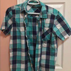 George Checkered Button Down - Shades of Blue
